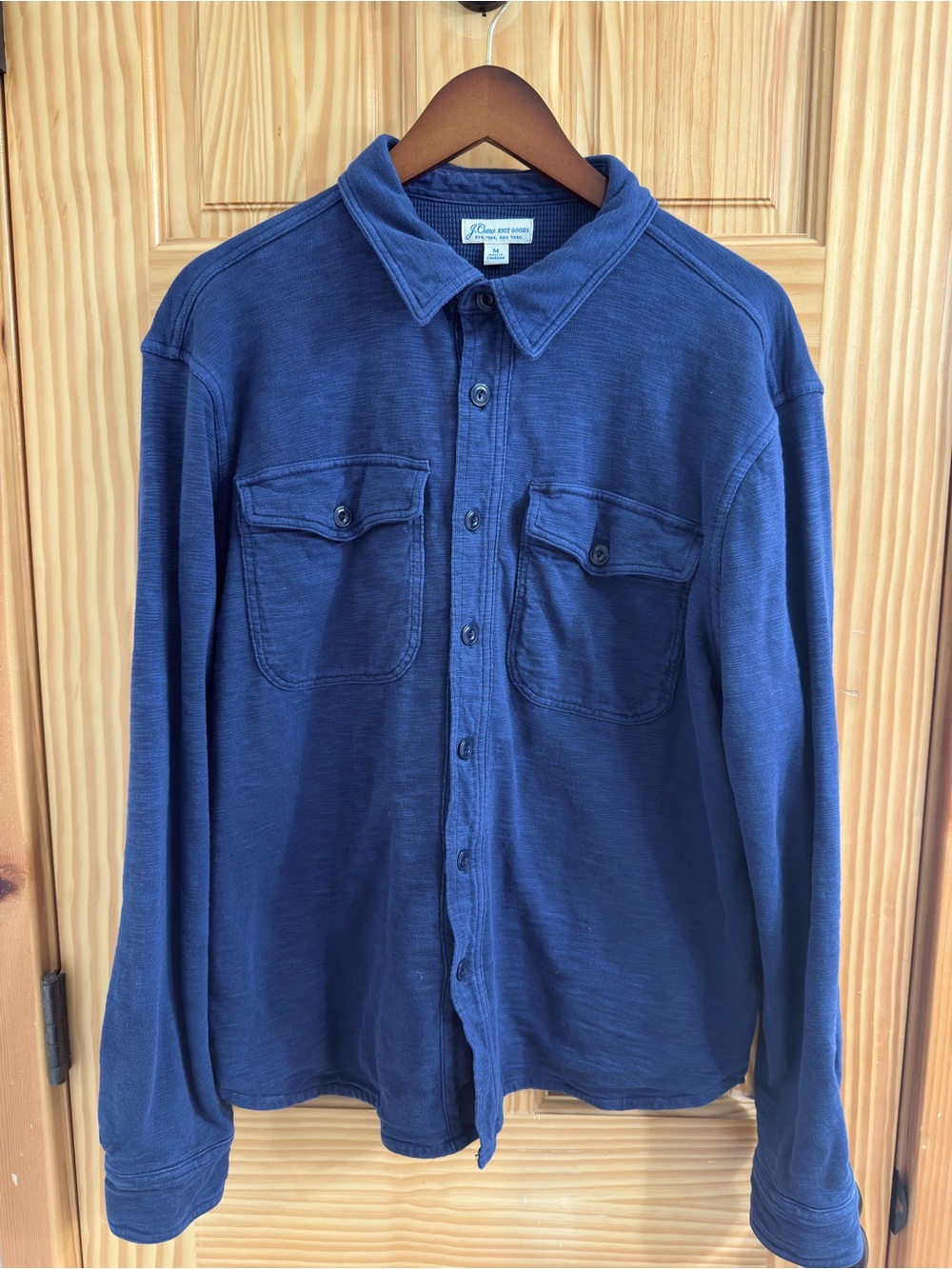 J. Crew Navy Waffle-Knit Pullover